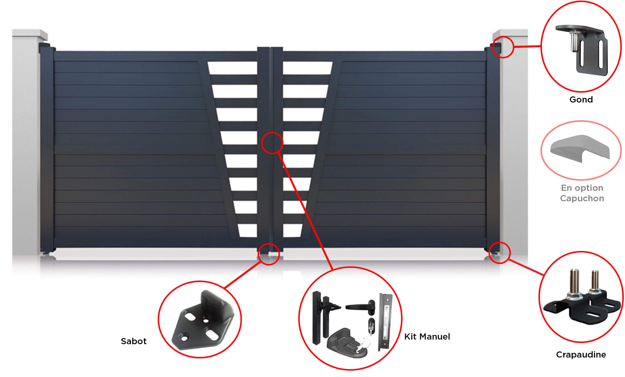 Portail Los Angeles Battant Standard